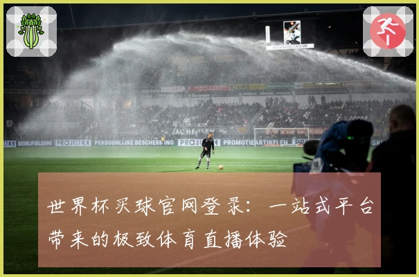 世界杯买球官网登录：一站式平台带来的极致体育直播体验